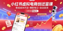 小红书虚拟电商创富课：零成本开店/爆款笔记/自动发货,30天打造被动收入