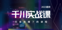 2023最新千川实操课，抖音卖爆了的课程（20节视频课）