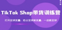TikTok Shop带货训练营，打开全球流量，抢占全球新流量 一店卖全球