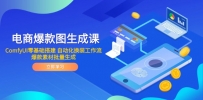 电商爆款图生成课 ComfyUI零基础搭建 自动化换装工作流 爆款素材批量生成