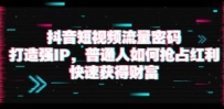 抖音短视频流量密码：打造强IP，普通人如何抢占红利，快速获得财富