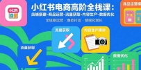 小红书电商高阶全栈课：店铺搭建-商品运营-流量获取-内容生产-数据优化