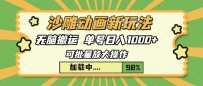 沙雕动画新玩法，无脑搬运，操作简单，三天快速起号，单号日入1000+