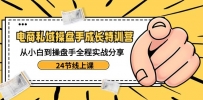 电商私域操盘手成长特训：从小白到操盘手全程实战分享【24节线上课】