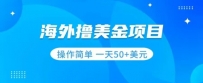 撸美金项目无门槛操作简单小白一天50+美刀