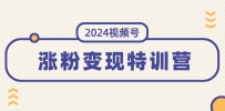 2024视频号-涨粉变现特训营：一站式打造稳定视频号涨粉变现模式（10节）