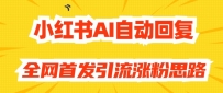 【原创开发】小红书AI自动回复，全网首发引流涨粉思路