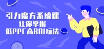 引力魔方系统课，让你掌握低PPC高ROI玩法，店铺流量和销量突飞猛进