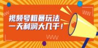 视频号粗暴玩法，一天利润大几千！