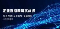 企 业 直 播 霸 屏实战课：矩阵构建+运营起号+复盘优化，全程实操指南