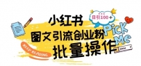 揭秘！小红书批量图文引流新策略，日引100+创业粉