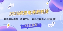 2025闲鱼电商新玩法，熟知平台规则，规避风险，提升店铺曝光与转化率