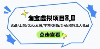淘宝虚拟项目8.0：选品/上架/优化/发货/干预/测品/分析/矩阵放大收益