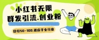 小红书引流秘籍：日引一二百创业粉的全行业精准粉玩法