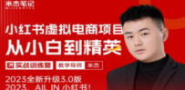 风口再至 – 米杰小红书虚拟电商项目3.0全网首发 单号月收益过万 可批量