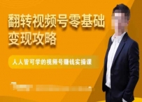 零基础变现攻略：人人皆可学微信视频号实操课程
