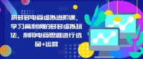 拼多多电商虚拟进阶课，学习高利润的多多虚拟玩法，利用电商思维进行选品+运营