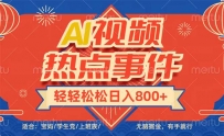 头条AI视频热点事件， 无脑掘金，有手就行，轻轻松松日入600+