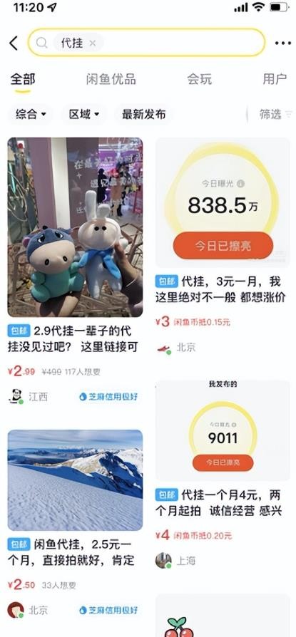 闲鱼代挂野路子项目，一部手机即可操作，发发信息也能赢利