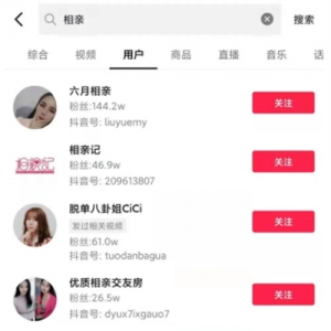 普通人如何在相亲类项目分一块蛋糕