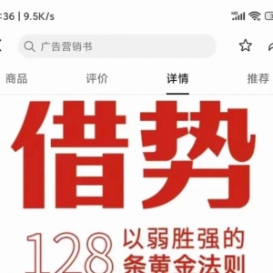 抖音网红新书《借势》电子版，千亿品牌操盘秘诀，读了就是赚了