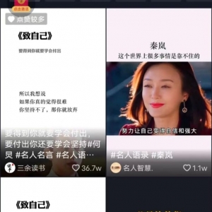 名人名言项目，1天1小时，月赚5000+