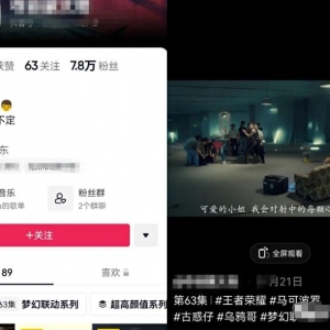 极限反差混剪影视作品项目，火爆好友圈的疯狂玩法