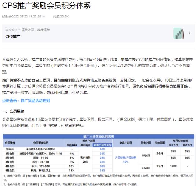 背靠腾讯云的CPS赚钱项目，正规长期可做