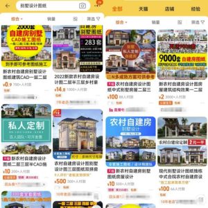 图片[2]-农村自建房蓝海项目思路，利用别墅图纸设计去变现，冷门刚需项目分享给你-阿兴说钱