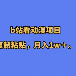 靠谱副业推荐，看动漫就能赚钱的项目，月入1W+副业思路，全程复制粘贴