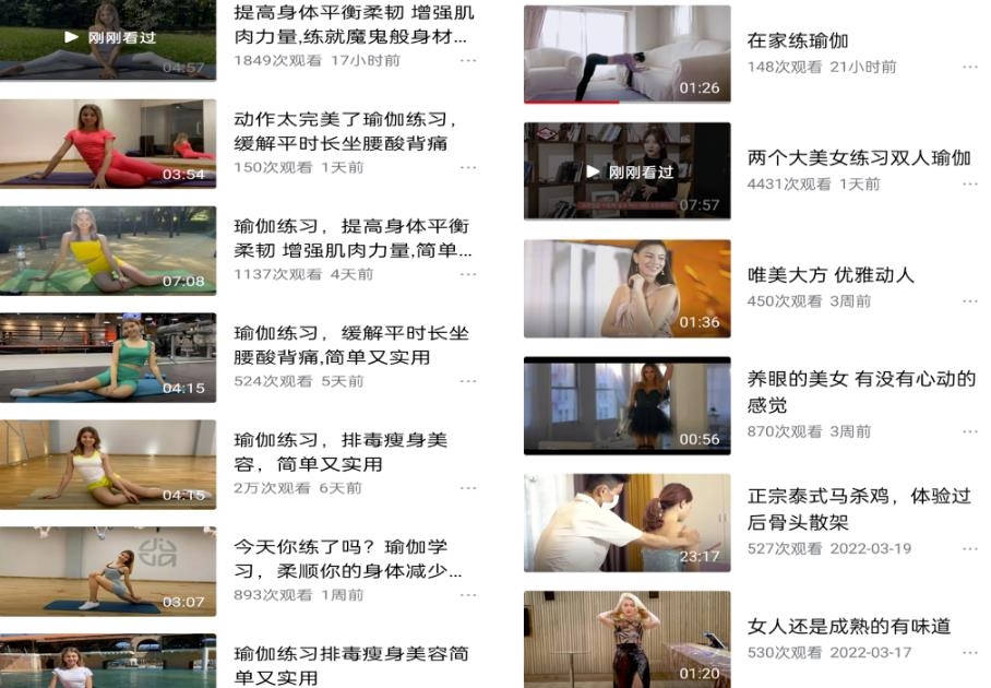 国外瑜伽健身类视频搬运赚钱，可批量操作