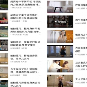 国外瑜伽健身类视频搬运赚钱，可批量操作